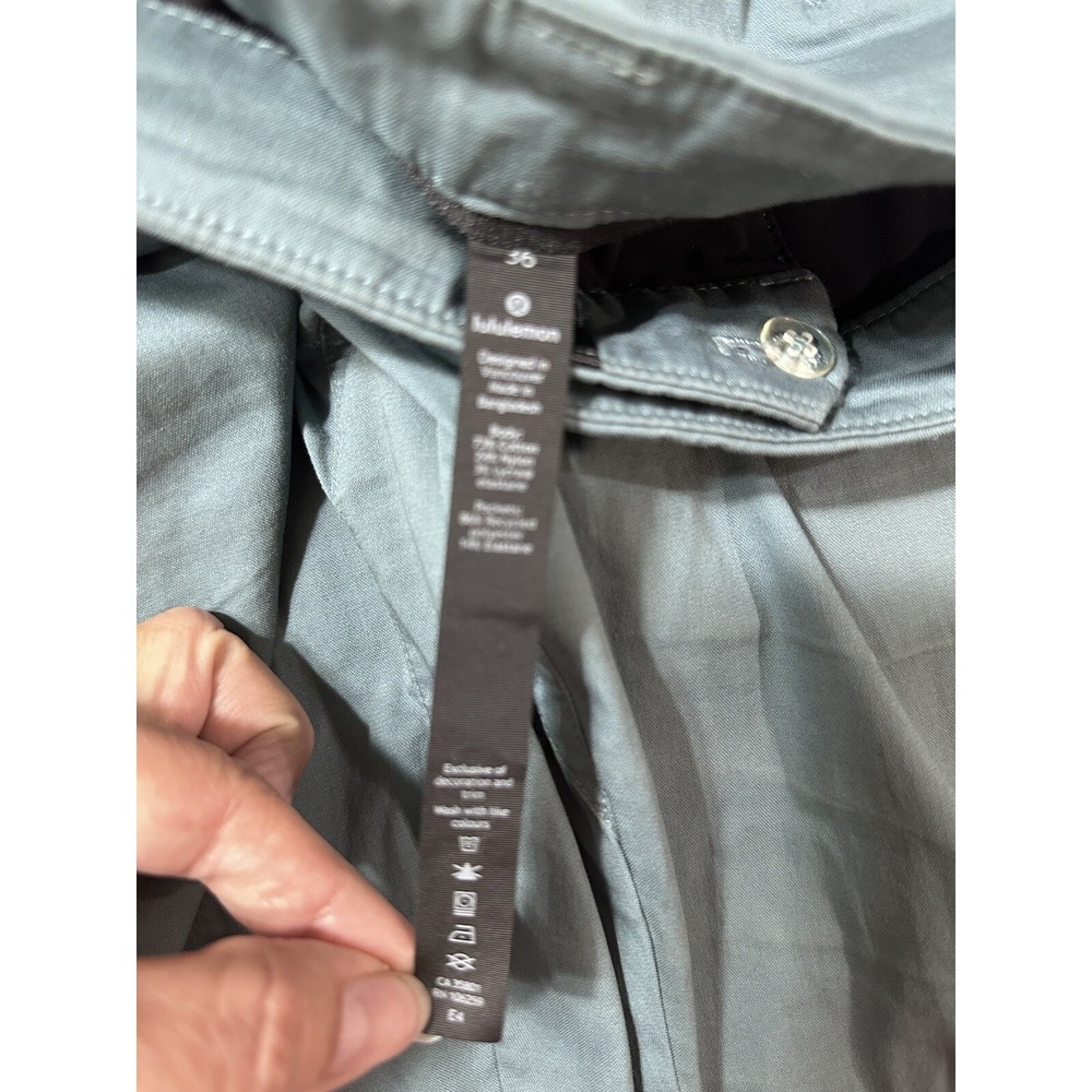 Lululemon Chinos Cropped Pants Casual Everyday Trousers Blue Size Unknown - Picture 10 of 13